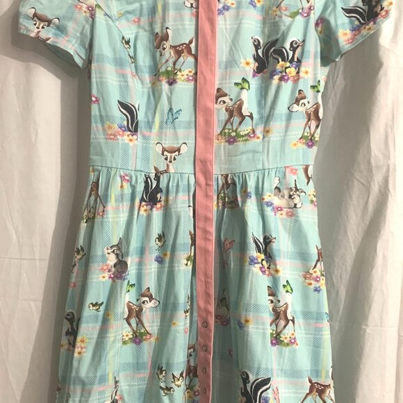 Disney Loungefly Stitch Shoppe Bambi Laci Dress Size Large No Pin - Picture 2 of 7